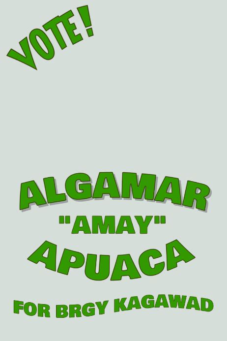 pagka kagawad poster|Kagawad amay Template .